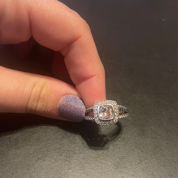 David Yurman petite Albion ring with diamonds - Picture 1 of 2